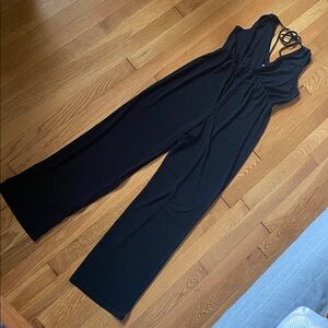 BCBGeneration Sleek Black Jumpsuit